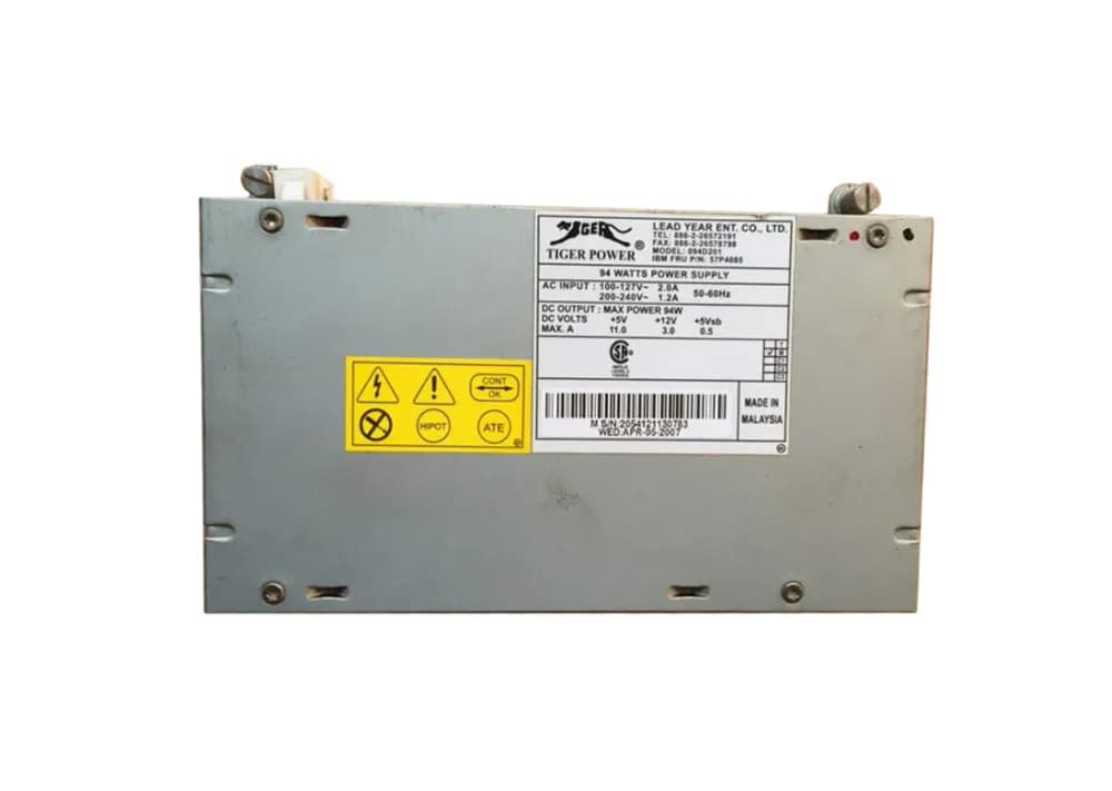 094D201 - IBM 94-Watts 200-240V 50-60Hz Power Supply For SurePOS 500