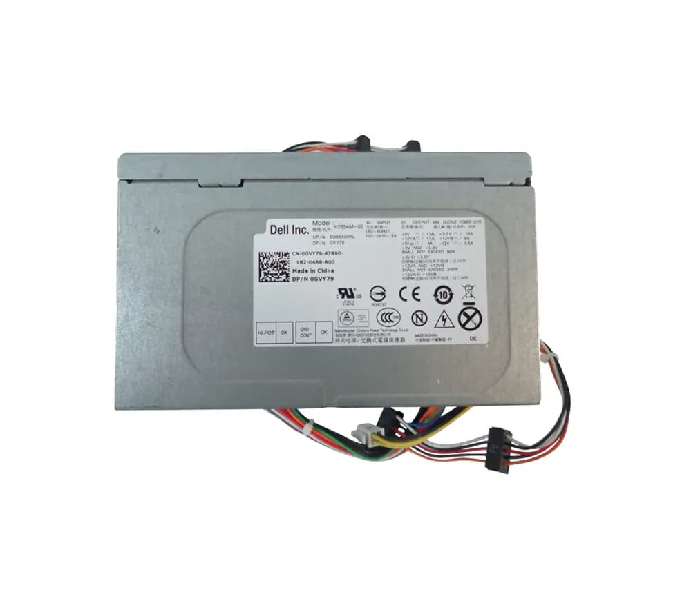 0GVY79 - Dell 265-Watts 100-240V ATX Power Supply For Optiplex 390