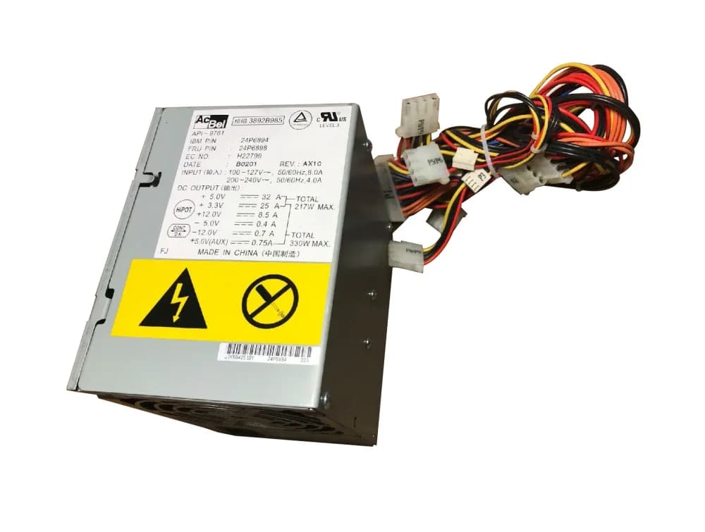 24P6898 - IBM 340-Watts 200-240V 24-Pin ATX Power Supply
