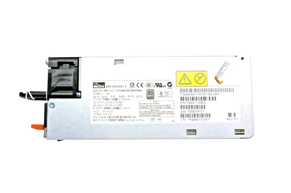 43X3311 - IBM 550-Watts Power Supply For xSeries x3650 M4 Server