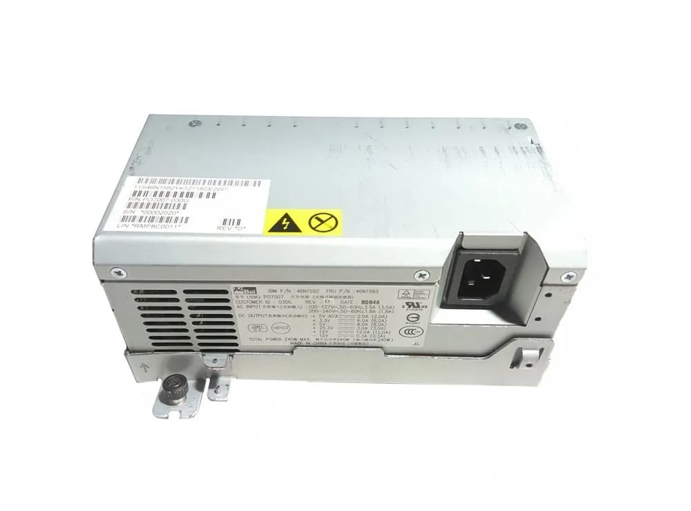 46N1593 - IBM 225-Watts 200-240V 5A Power Supply For SurePOS 4846-545