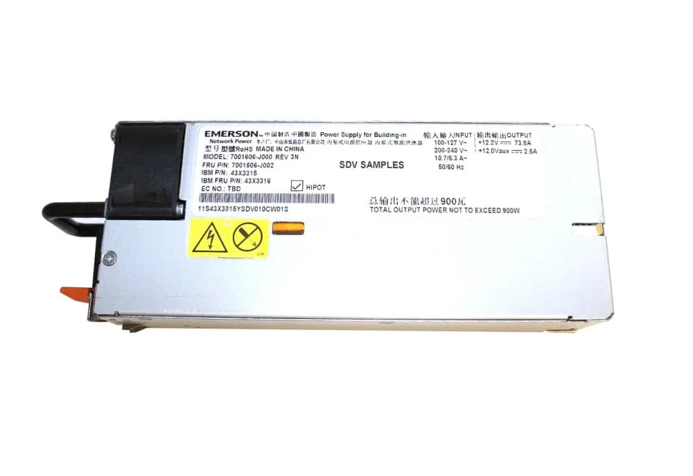 7001606-J002 - Emerson 900-Watts Platinum Power Supply For x3500