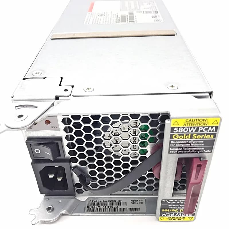 756486-001 - HP 580-Watts Gold Power Supply For 3Par 8000