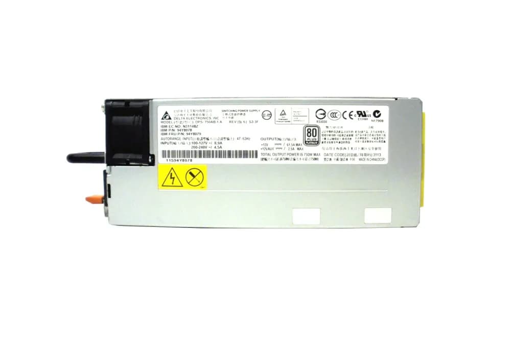 94Y8079 - IBM 750-Watts 200-240V 4.5A Platinum Power Supply For x3550