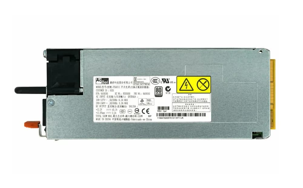 94Y8163 - IBM 550-Watts 200-240V 3.3A High Efficiency Power Supply
