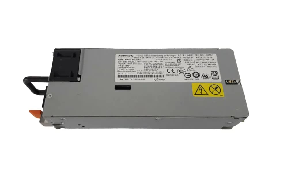 94Y8180 - Lenovo 1500-Watts 200-240V 8.35A Power Supply For x3650 M5