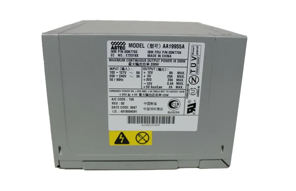 AA19955A - Astec 200-Watts ATX Power Supply For NetVista