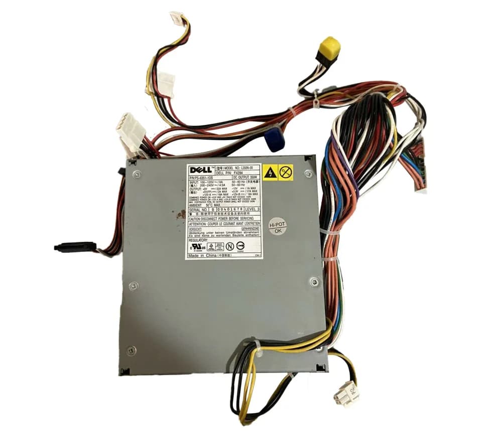 F4284 - Dell 350-Watts 200-240V ATX Power Supply For Dimension 4600