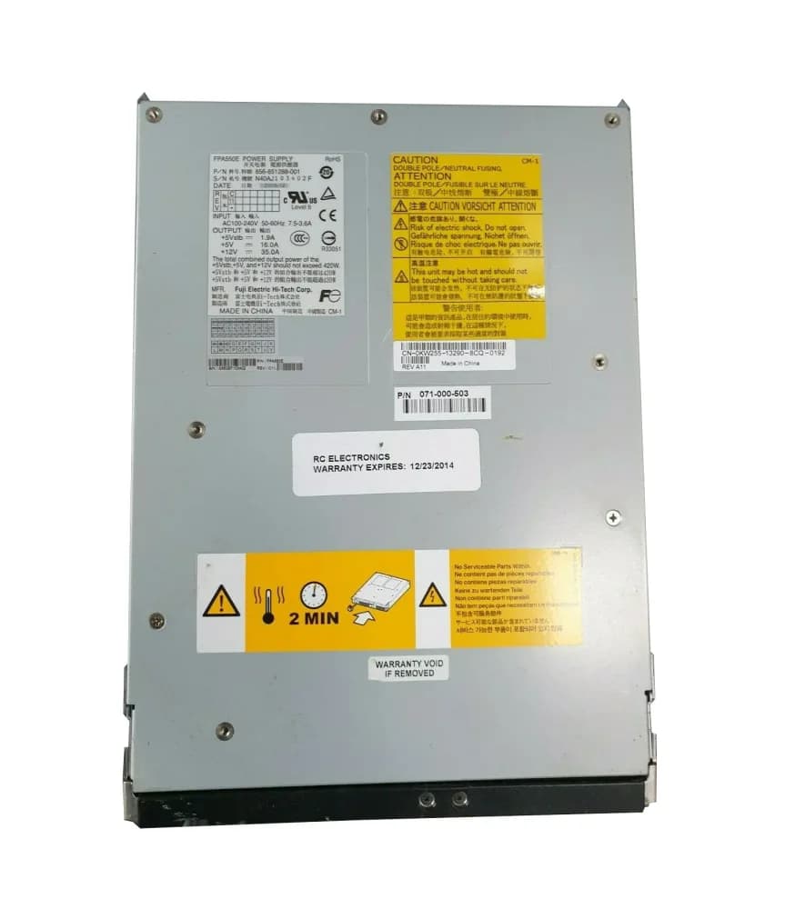 FPA550E - Dell 420-Watts 100-240V 7.5-3.6A Power Supply