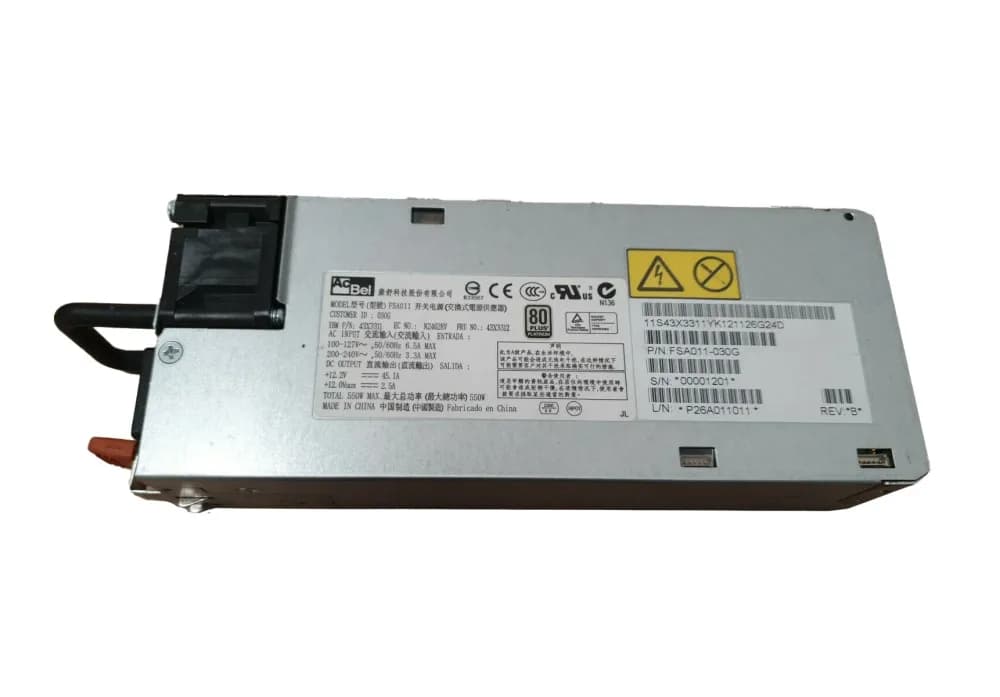 FSA011-030G - AcBel 550-Watts 200-240V 3.3A Power Supply