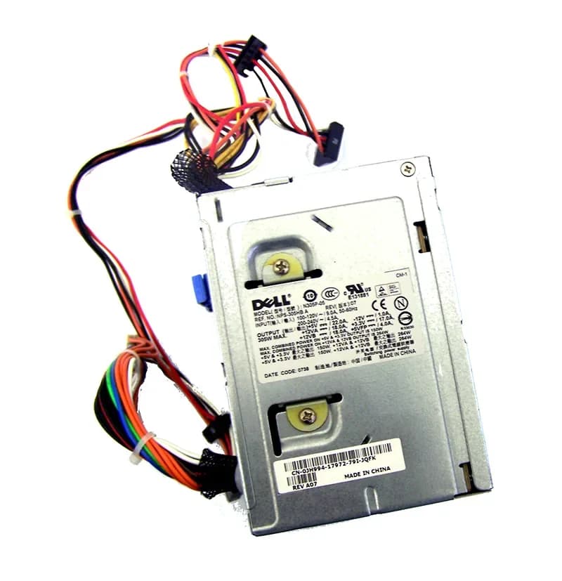 JH994 - Dell 305-Watts 200-240V AC 50-60Hz Power Supply