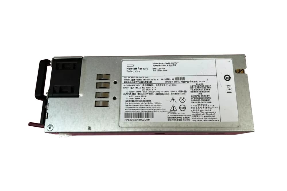 HPE JL600A#ABA 550W Port-to-Power AC power supply