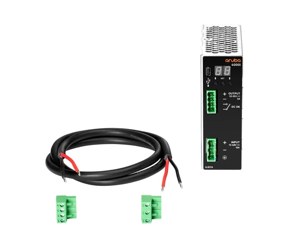JL821A - HPE 240-Watts 12-48V DC to 54V DC PSU For Aruba 4100i