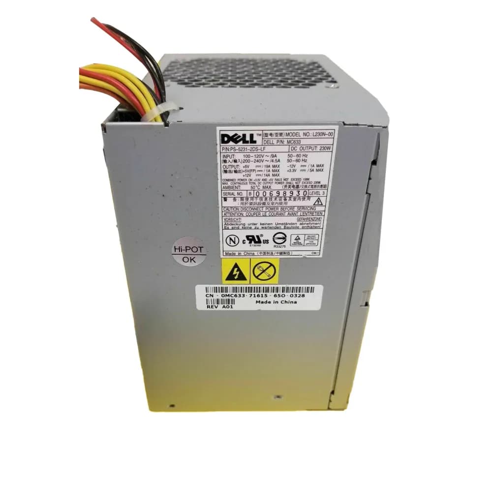 L230N-00 - Dell 230-Watts 200-240V Power Supply