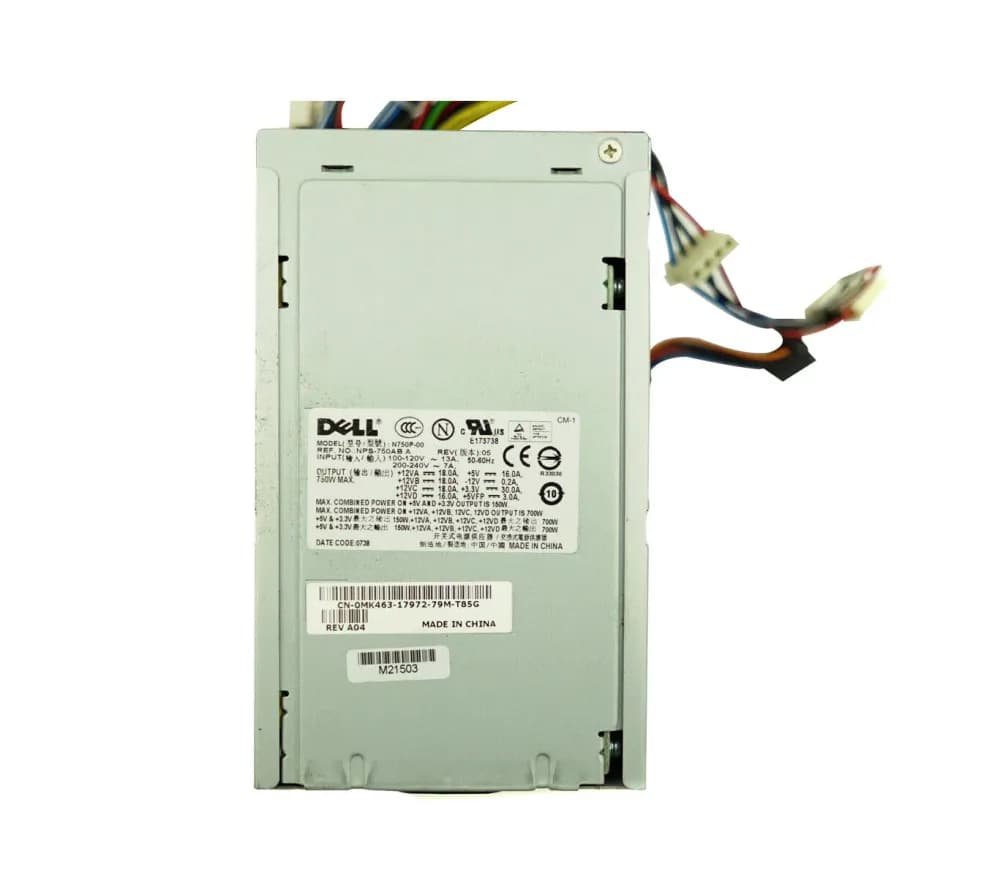 MK463 - Dell 750-Watts 100-240V 13A 50-60Hz Power Supply