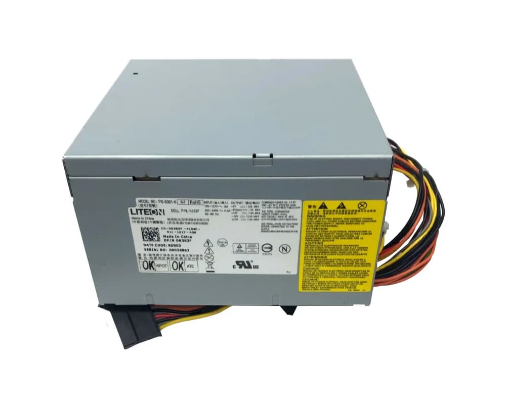 N383F - Dell 300-Watts Power Supply For Inspiron 518