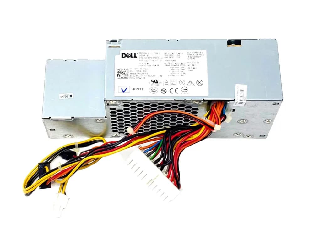 PW124 - Dell 275-Watts 100-127V 6A 200-240V 3A ATX Power Supply
