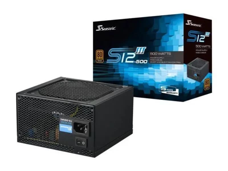 SSR-500GB3 - Seasonic S12III 500-Watts ATX12V 80-Plus Power Supply