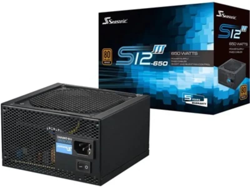 SSR-650GB3 - Seasonic S12III 650-Watts 110-240V ATX12V Power Supply