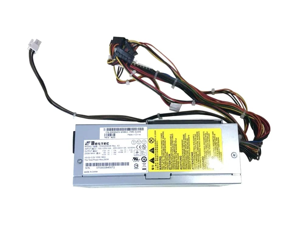 XW605 - Dell 250-Watts ATX Power Supply For Dimension 3000