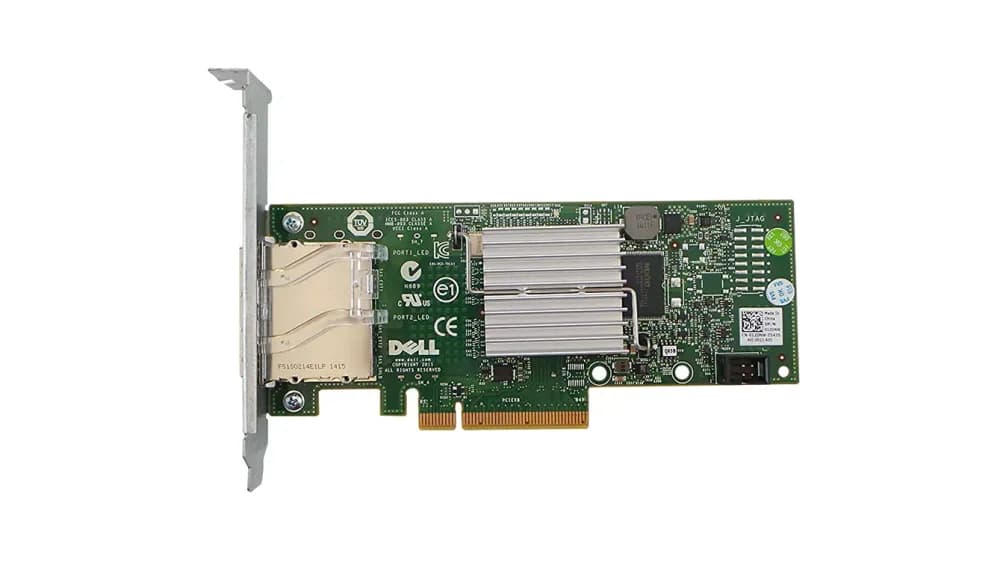 12DNW - Dell H200E 2-Ports SAS 6Gb/s PCIe x8 RAID Controller Card