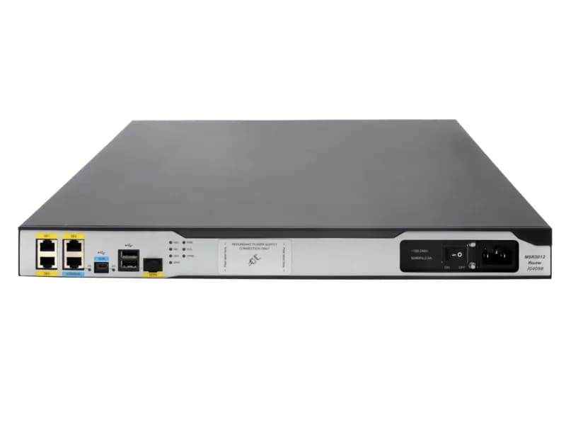JG409B - HP MSR3000 MSR3012 3 x Ports 1000Base-T WAN + 2 x SIC Slots + 1 x HMIM Slot + 1 x VPM Slot 2.6Mb/s 1U Rack-mountable Router