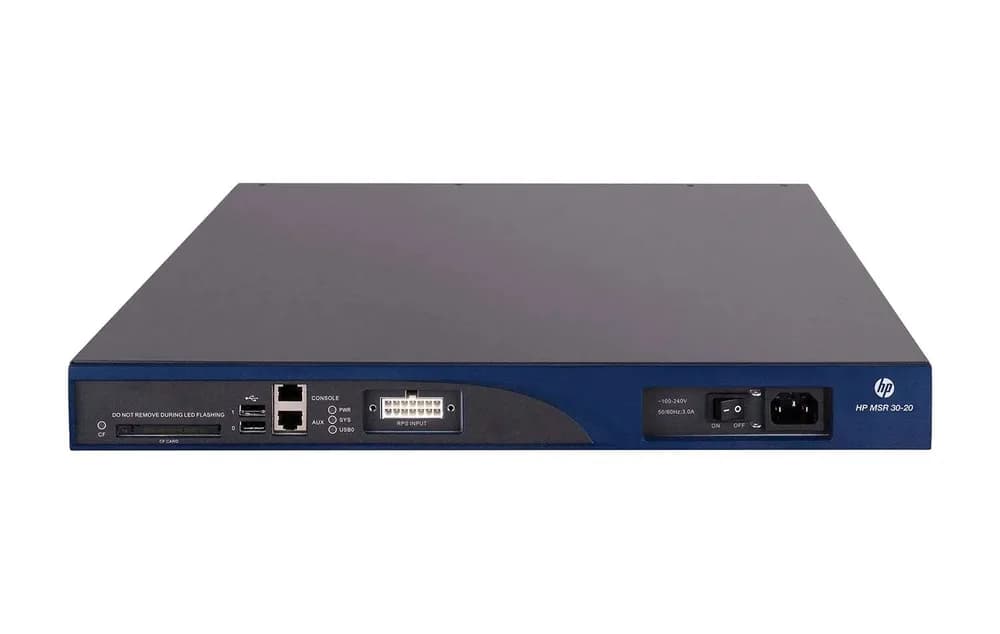 JG729-67101 - HP MSR30-20 2 x Ports 10/100/1000Base-T RJ-45 1U Rack-mountable Gigabit Ethernet Router