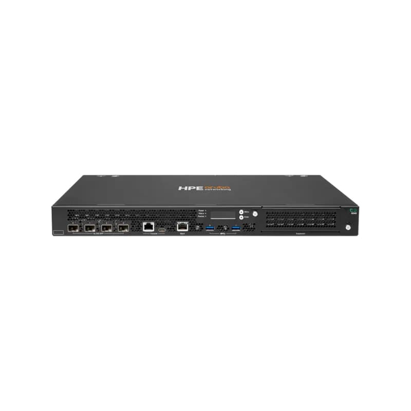 R7H97A - HPE Aruba 9200 Series 9240 (RW) 4 x SFP28 Ports + 1 x Expansion Slot 1U Rack-mountable Campus Gateway