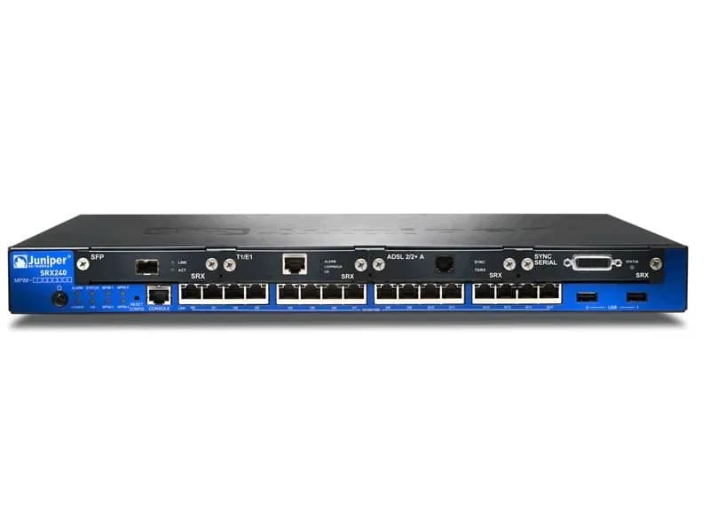SRX240H-DC - Juniper SRX SRX240 16-P RJ-45 + 4-Slots Services Gateway
