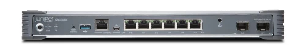 SRX300 - Juniper 6x 1000Base-T RJ-45 + 2x Ports 1000Base-X SFP Router