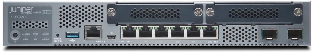 SRX320 - Juniper 6x Ports 1Gb RJ-45 + 2x Ports 1GbE SFP Firewall
