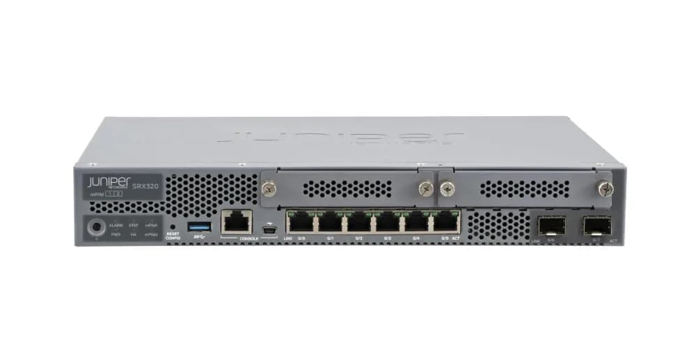 SRX320-SYS-JE - Juniper 6x RJ-45 Copper Dual-Personality Ports Gateway