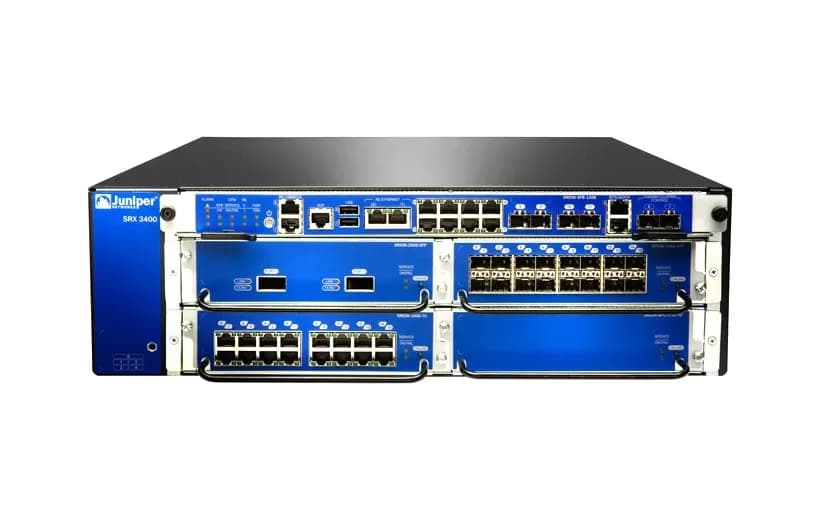 SRX3400BASE-DC - Juniper SRX3400 8-P RJ-45 + 4-P SFP Services Gateway