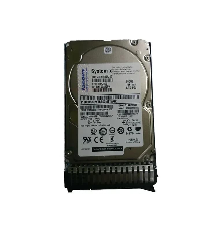 00AJ095 - IBM 600GB 10000RPM SAS 6Gb/s 2.5-Inch Hard Drive