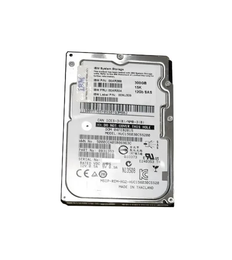 00AR324 - IBM 300GB 15000RPM SAS 12Gb/s 2.5-Inch Hard Drive