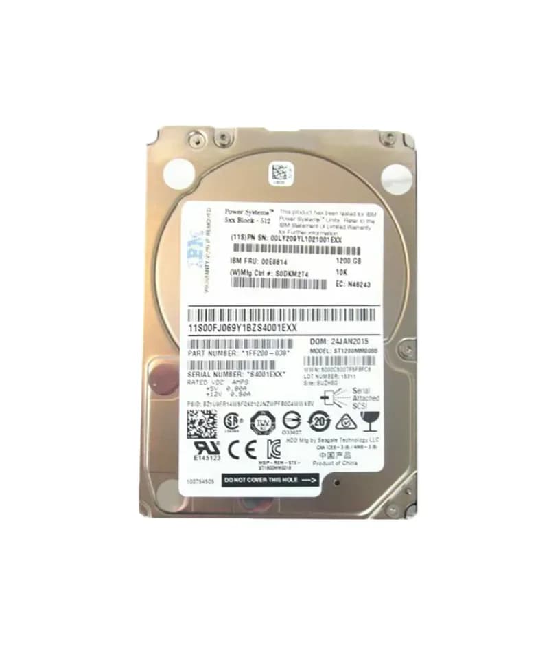 00E8614 - IBM 1.2TB 10000RPM SAS 6Gb/s 2.5-in Hard Drive
