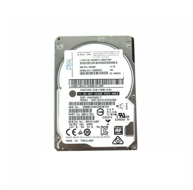 00E9961 - IBM 1.2TB 10000RPM SAS 6Gb/s 2.5-Inch Hard Drive