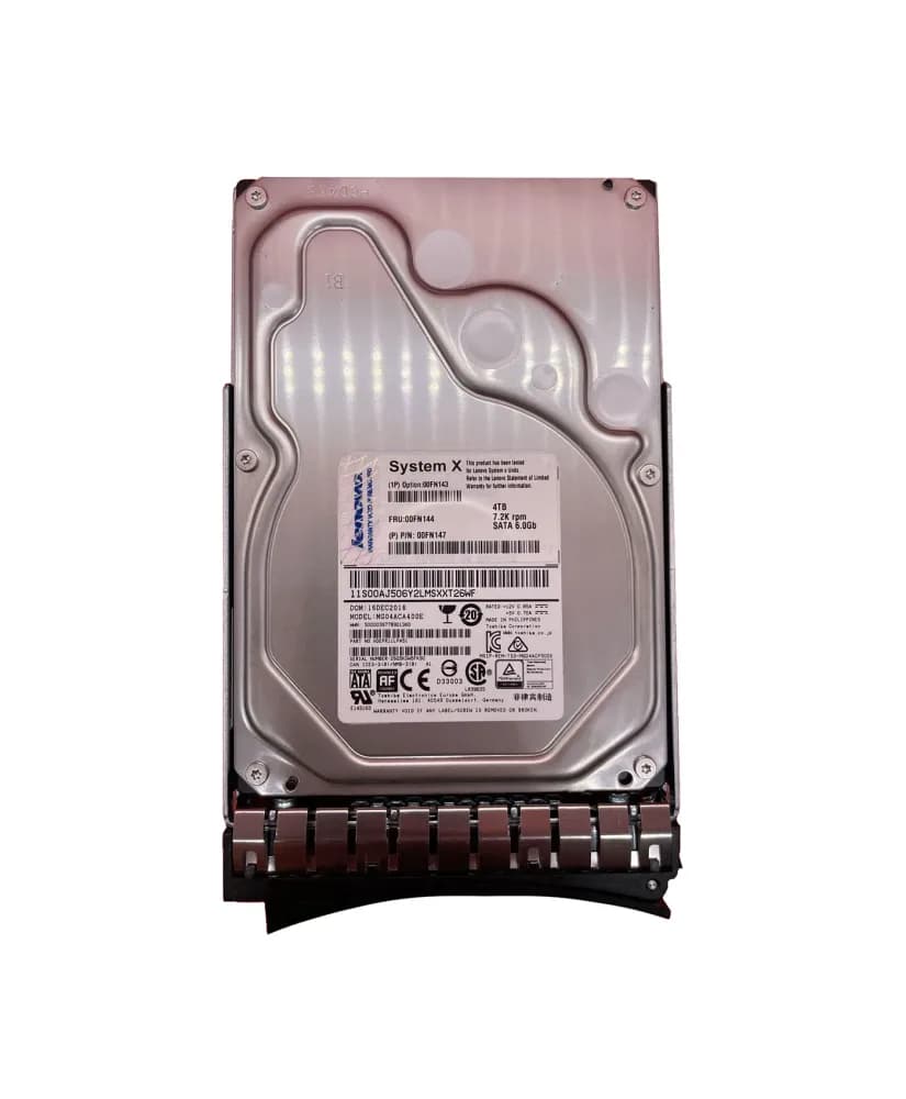 00FN147 - Lenovo 4TB 7200RPM SATA 6Gb/s 3.5-in Hard Drive