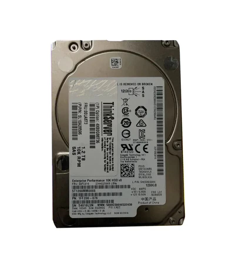 00LA873 - Lenovo 1.2TB SAS 10000RPM 2.5-Inch Hard Drive