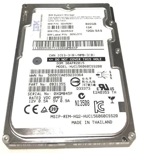 00MJ310 - IBM 600GB 15000RPM SAS 2.5-Inch Hard Drive