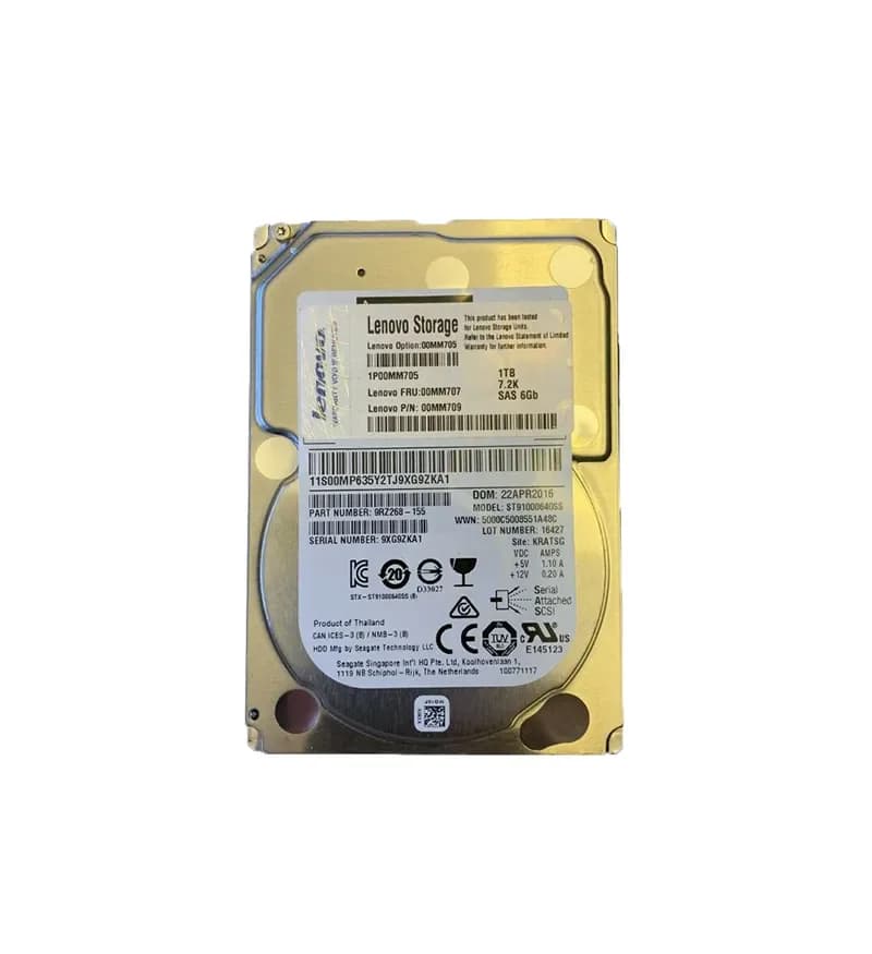 00MM705 - Lenovo 1TB 7200RPM SAS 6Gb/s 3.5-in Hard Drive