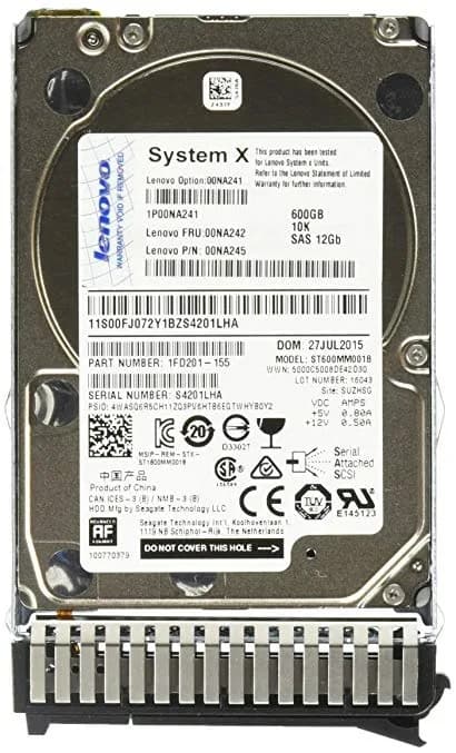 00NA242 - IBM 600GB 10000RPM SAS 12Gb/s 2.5-in Hard Drive
