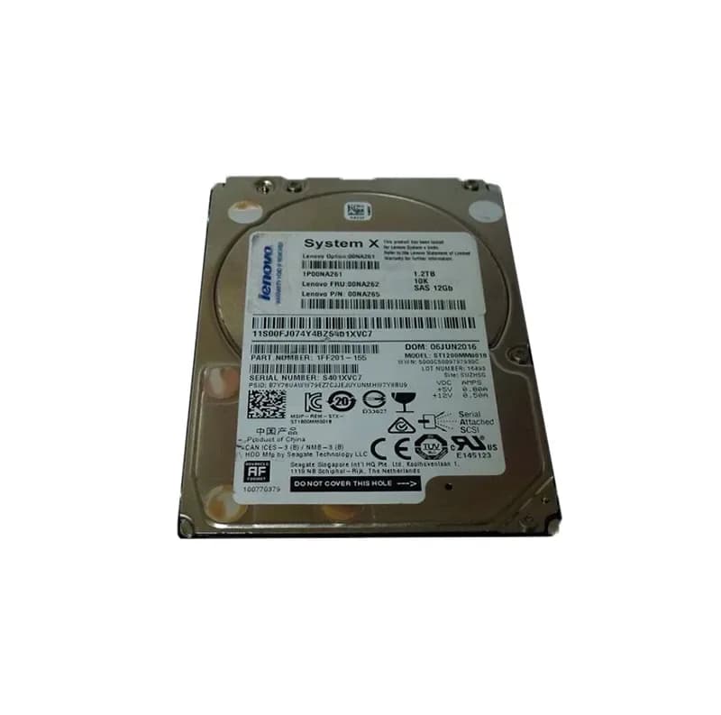 00NA262 - IBM 1.2TB 10000RPM SAS 6Gb/s Hot Swap 2.5-in HDD