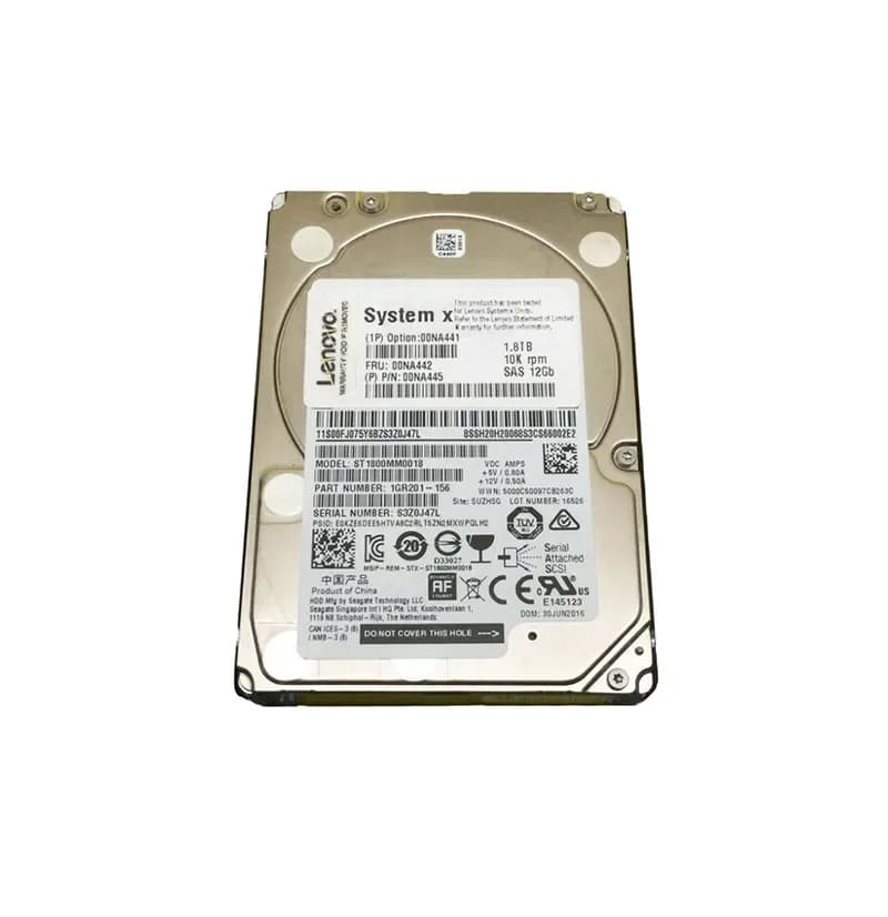 00NA445 - IBM 1.8TB 10000RPM SAS 6Gb/s Hot Swap 2.5-in HDD