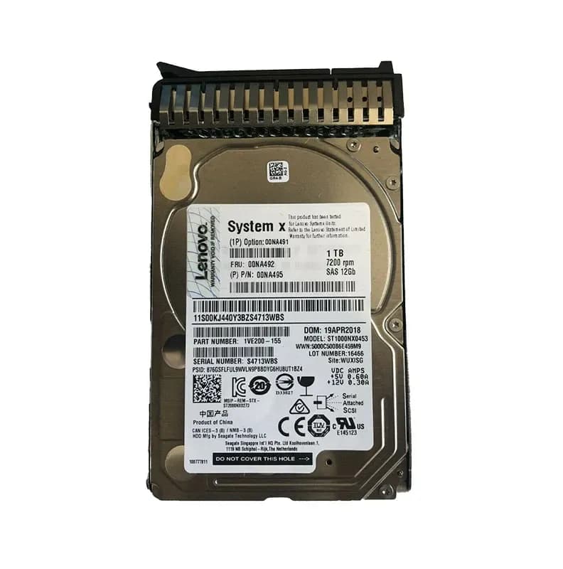00NA492 - IBM 1TB 7200RPM SAS 12Gb/s 2.5-in Hard Drive