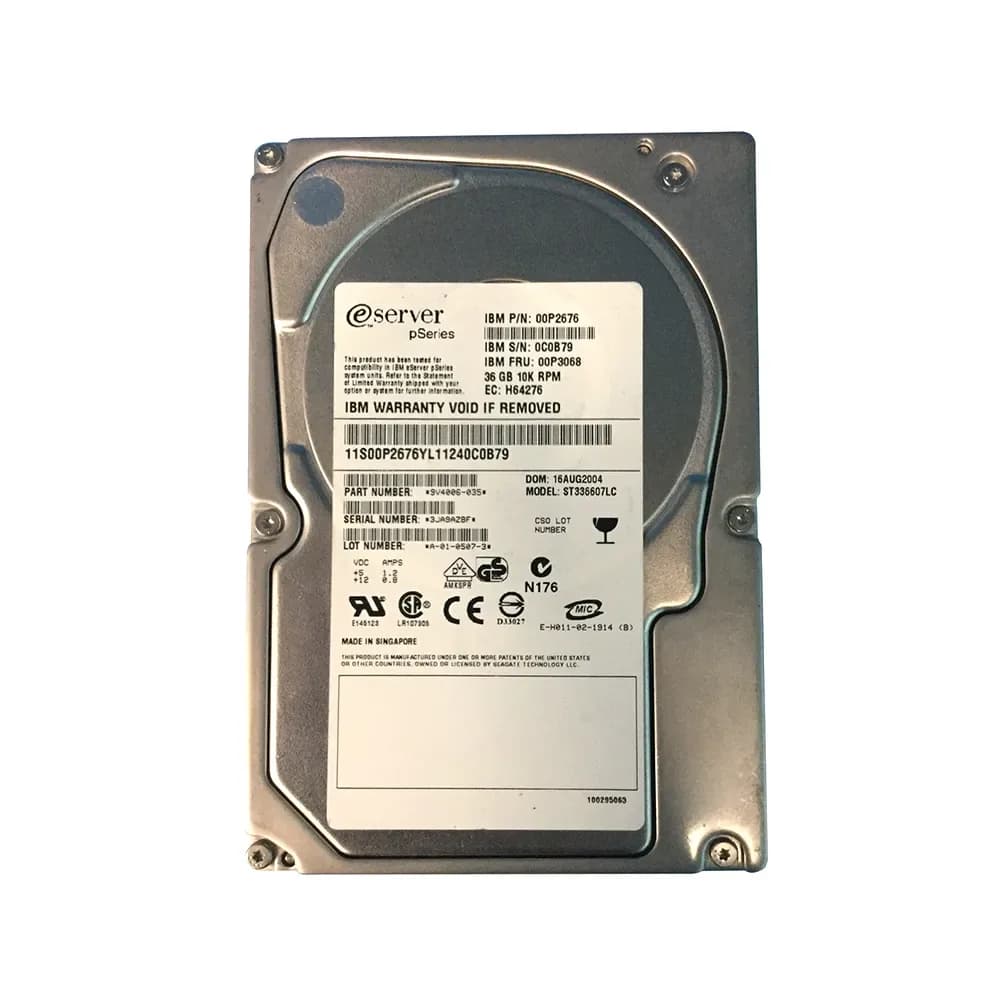 00P3068 - IBM 36.4GB SCSI 10000RPM 3.5-Inch Hard Drive