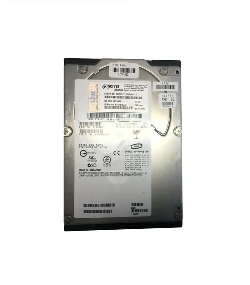 00P3833 - IBM 73.4GB 10000RPM SCSI 320MB/s 3.5-in Hard Drive