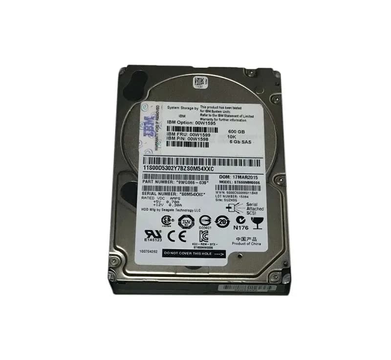 00W1595 - IBM 600GB 10000RPM SAS 6Gb/s Hot Swap 2.5-in HDD