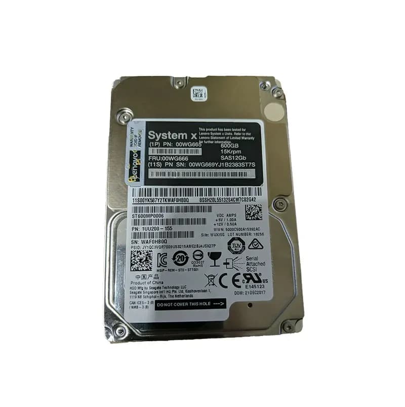 00WG665 - IBM 600GB 15000RPM SAS 12Gb/s 2.5-in Hard Drive