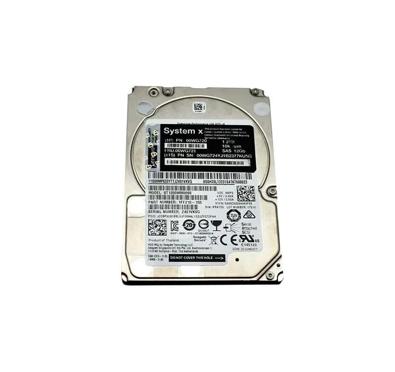 00WG720 - Lenovo 1.2TB SAS 10000RPM 2.5-Inch Hard Drive